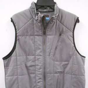 Men's PGA Tour Size Small Grey Zip Vest zip front